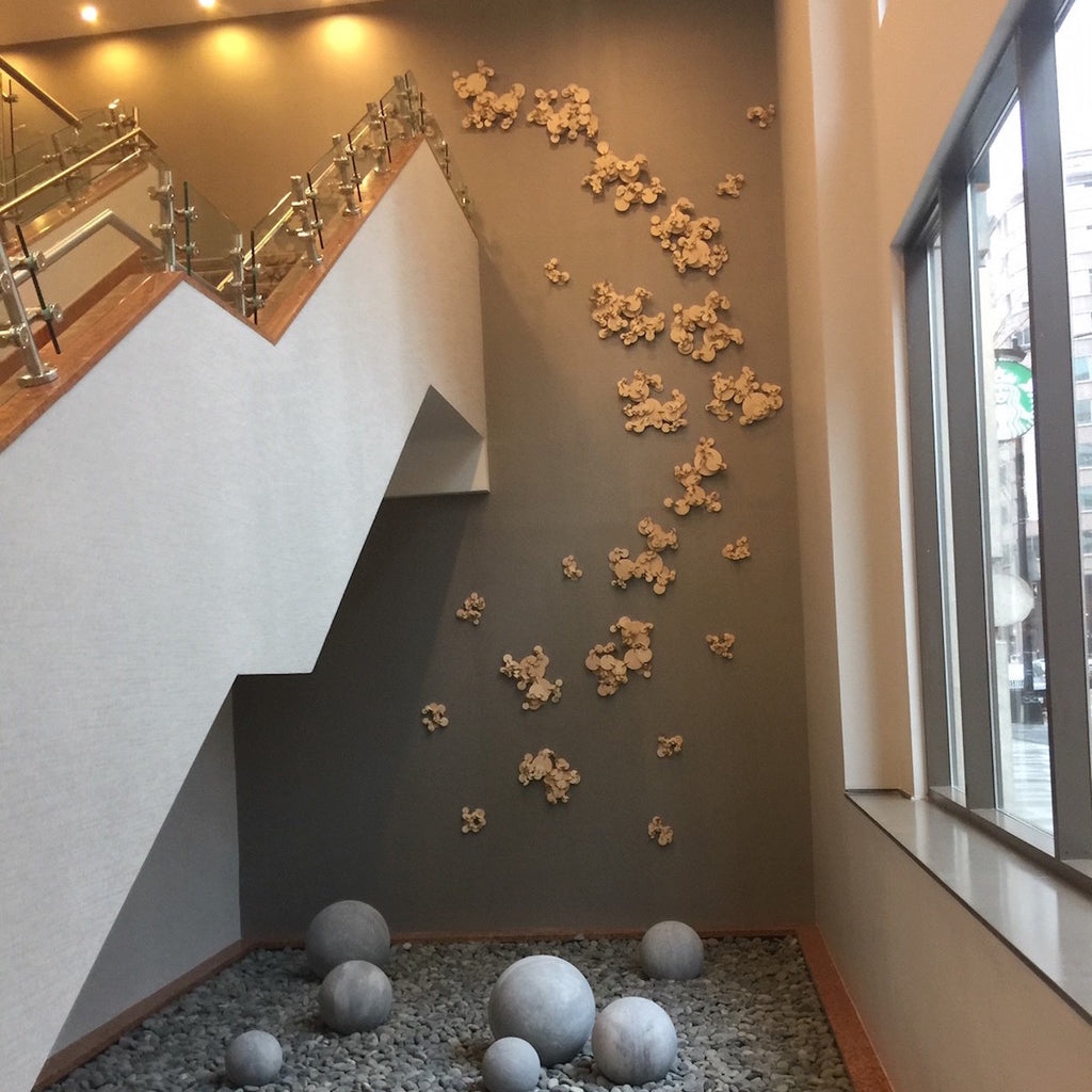 The Fractal Nature of Things Hotel Art Wall Sculpture Melissa Borrell 