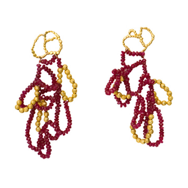 Ruby Mountain Earrings - Melissa Borrell Design