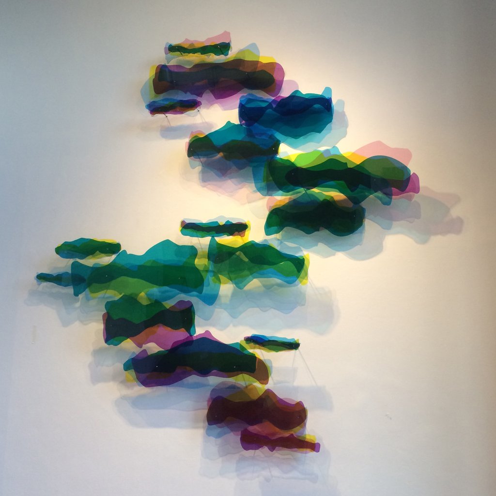 Heading West Gallery Installation Acrylic Wall Sculpture Melissa Borrell 