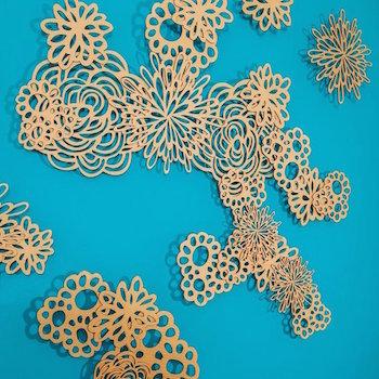FlowerFall Wall Sculpture Nature Art Melissa Borrell 