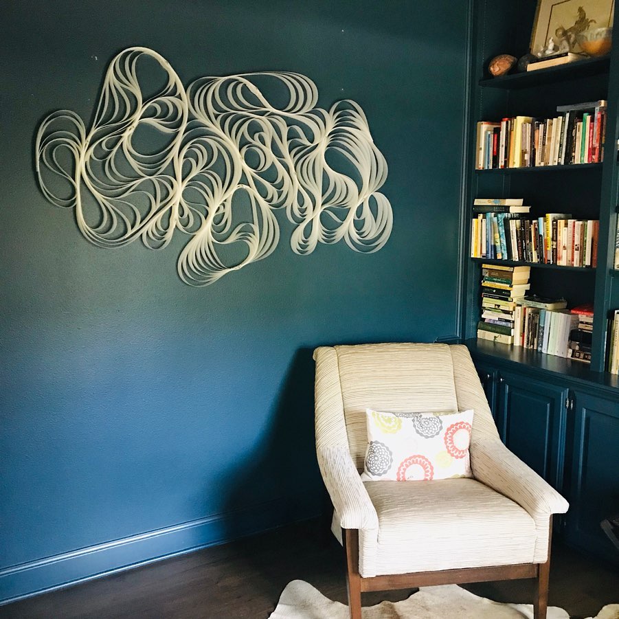 Wave Mixed Media Installation Austin Melissa Borrell 