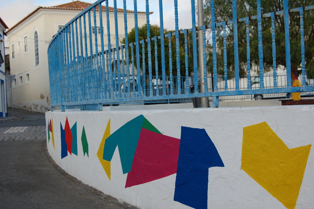 Casas de Brincar Portugal Colorful Public Art Mural Outdoor Playground Melissa Borrell