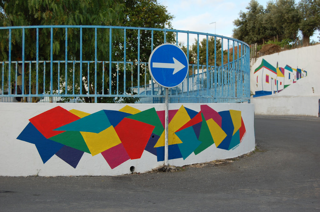 Casas de Brincar Portugal Colorful Public Art Mural Outdoor Playground Melissa Borrell