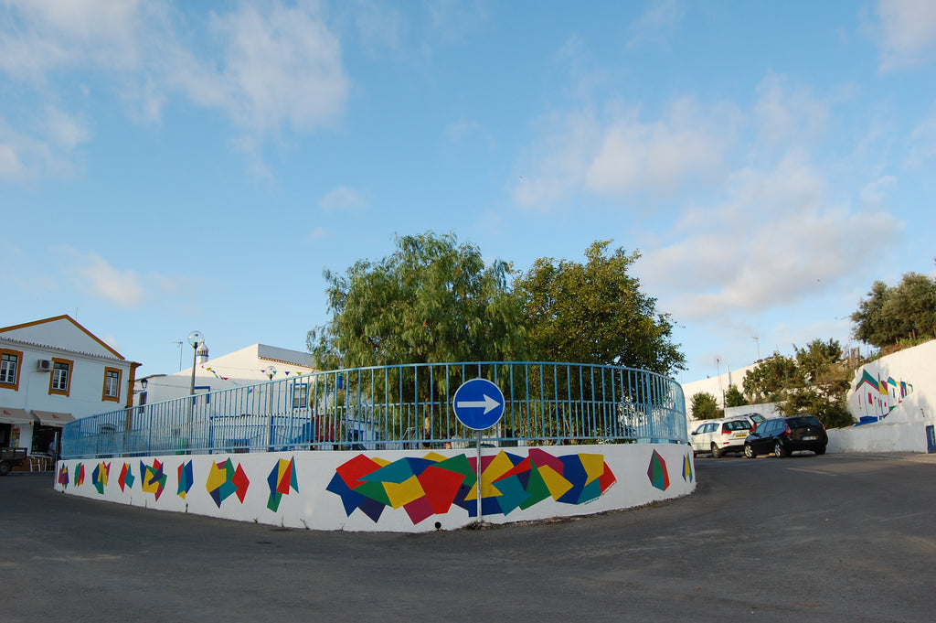 Casas de Brincar Portugal Colorful Public Art Mural Outdoor Playground Melissa Borrell