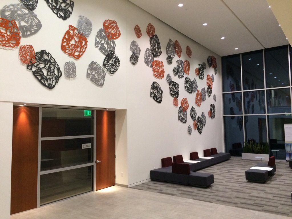 Tree Lace Healthcare Art Wall Sculpture Installation Melissa Borrell