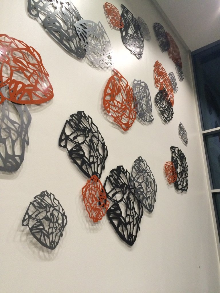 Tree Lace Healthcare Art Wall Sculpture Installation Melissa Borrell