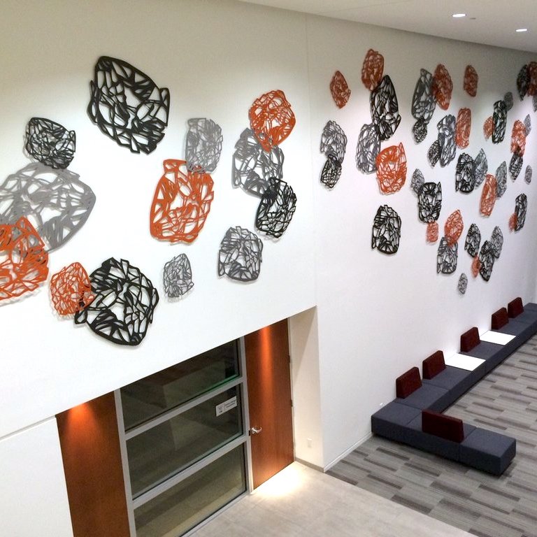 Tree Lace Healthcare Art Wall Sculpture Installation Melissa Borrell