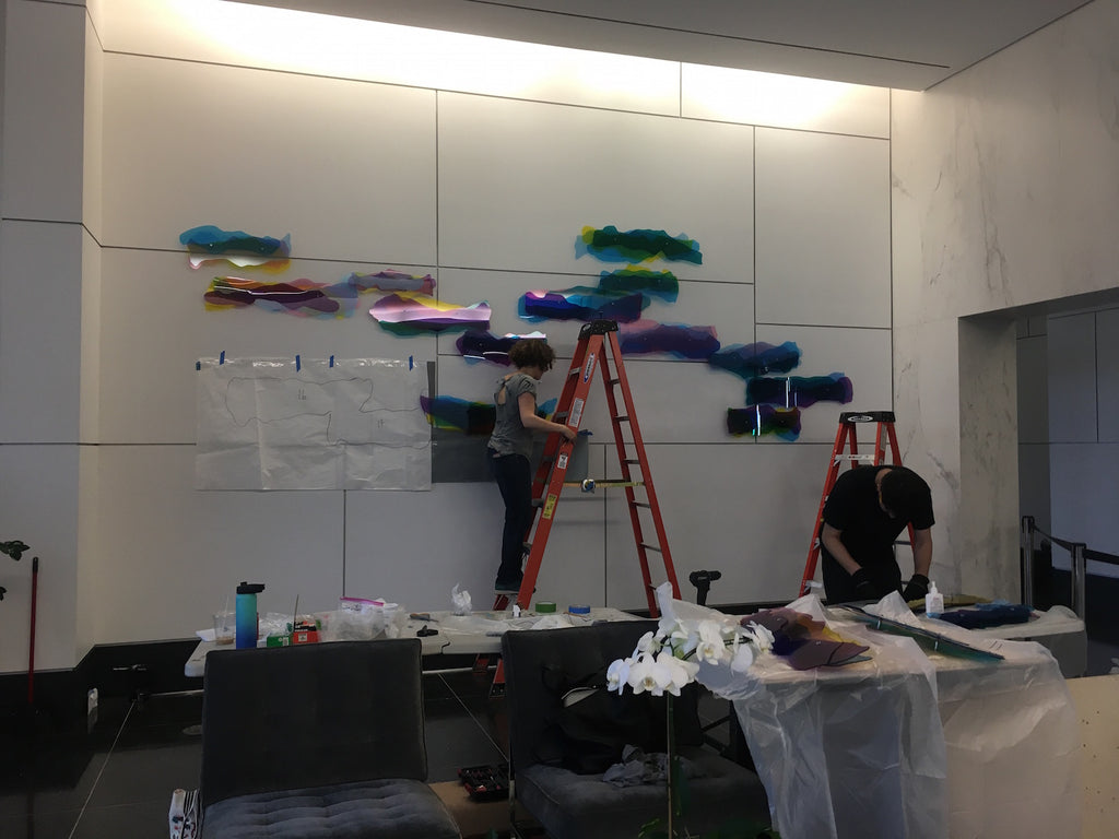 Heading West Kirby Grove Project Acrylic Wall Sculpture Austin Texas Melissa Borrell 