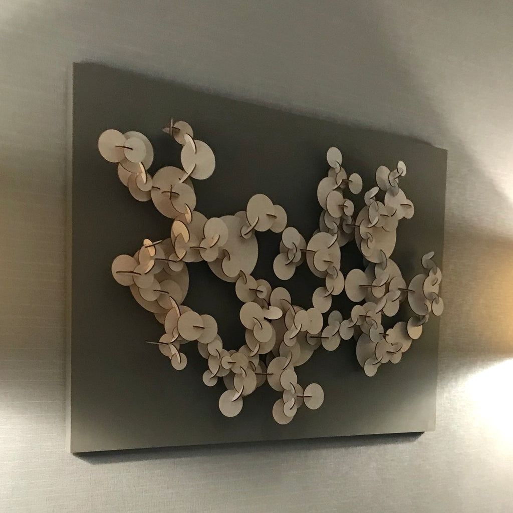 The Fractal Nature of Things Hotel Art Wall Sculpture Installation Melissa Borrell 