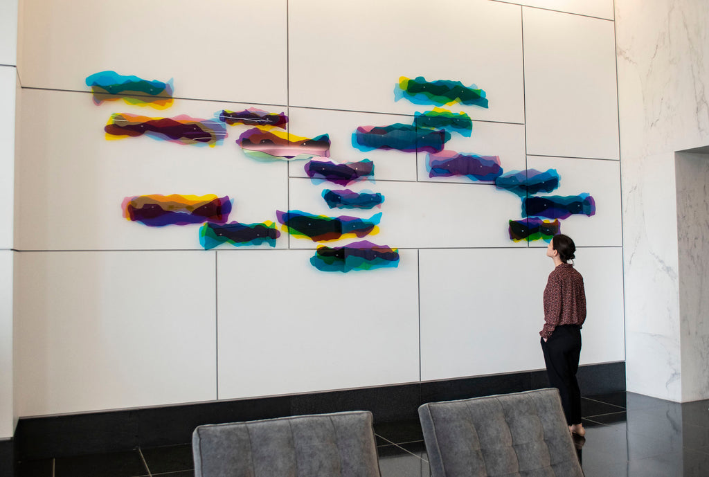 Heading West Kirby Grove Project Acrylic Wall Sculpture Austin Texas Melissa Borrell