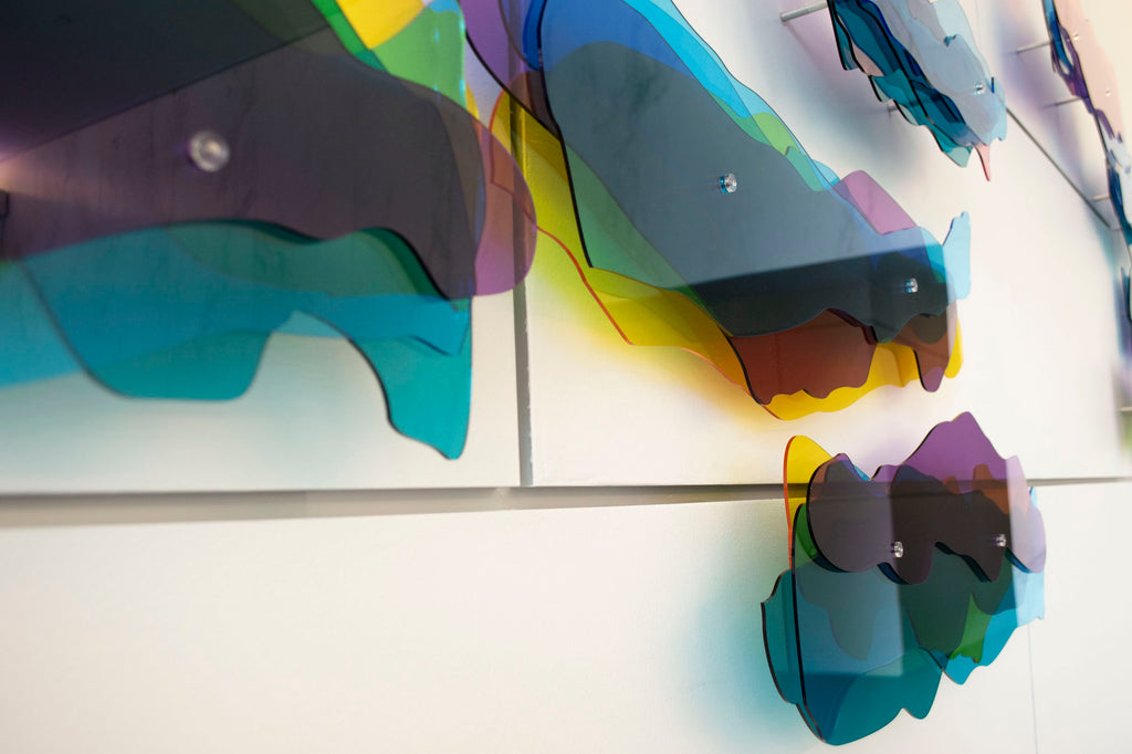 Heading West Kirby Grove Project Acrylic Wall Sculpture Austin Texas Melissa Borrell 
