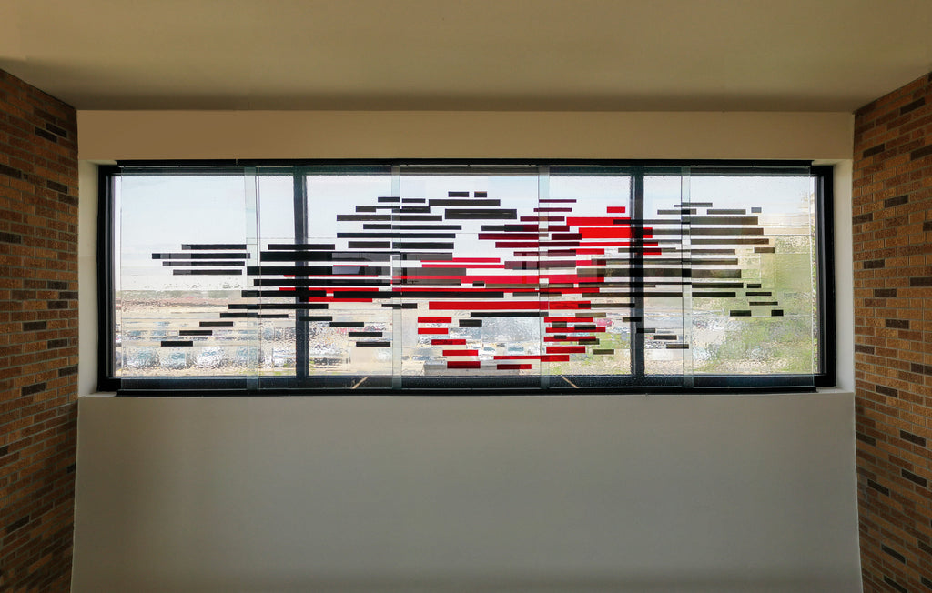 In Motion Glass Art Sculpture 3D Art Texas Tech Installation Melissa Borrell