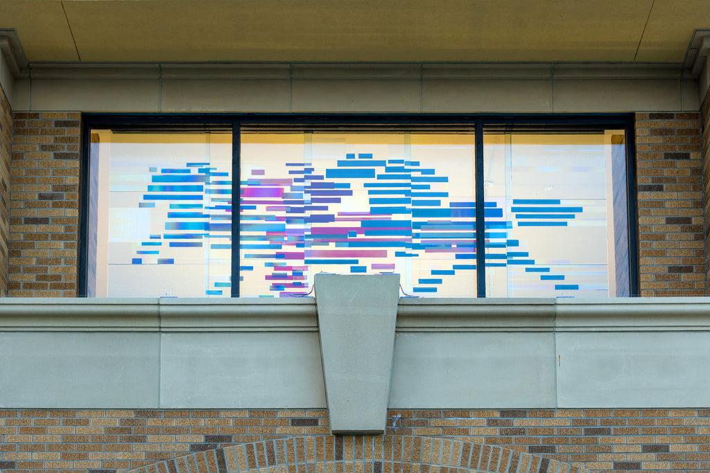 In Motion Glass Art Sculpture 3D Art Texas Tech Installation Melissa Borrell