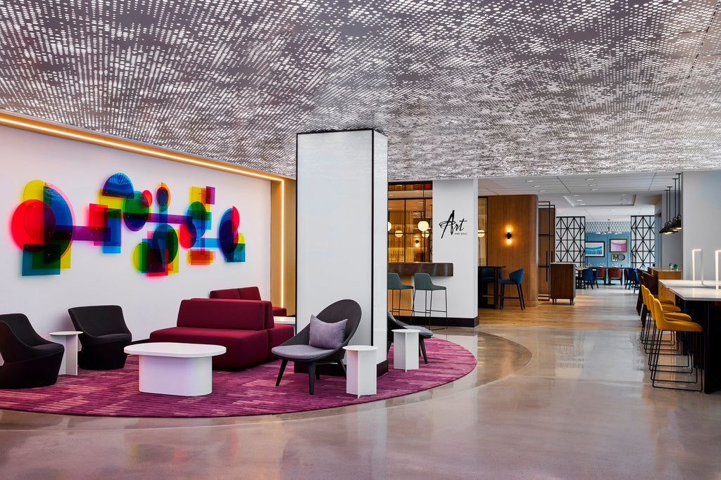 Acrylic Wall Sculpture Hotel Art Yotel Washington D.C. Melissa Borrell