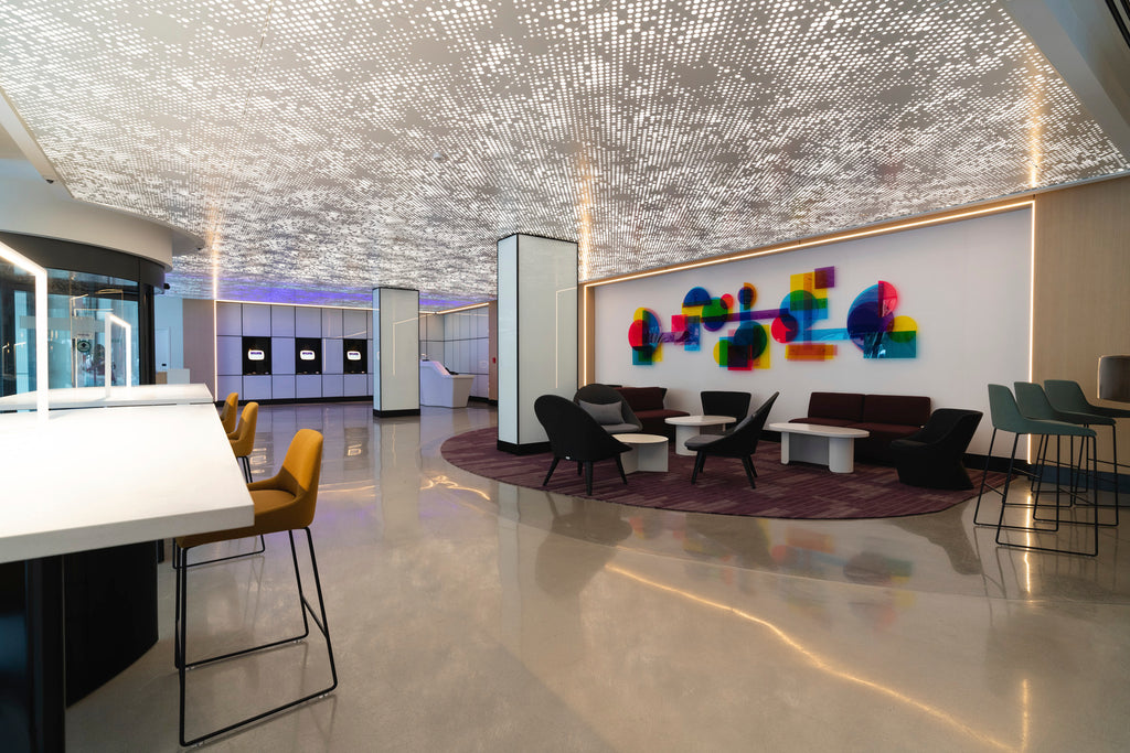Acrylic Wall Sculpture Hotel Art Yotel Washington D.C. Melissa Borrell