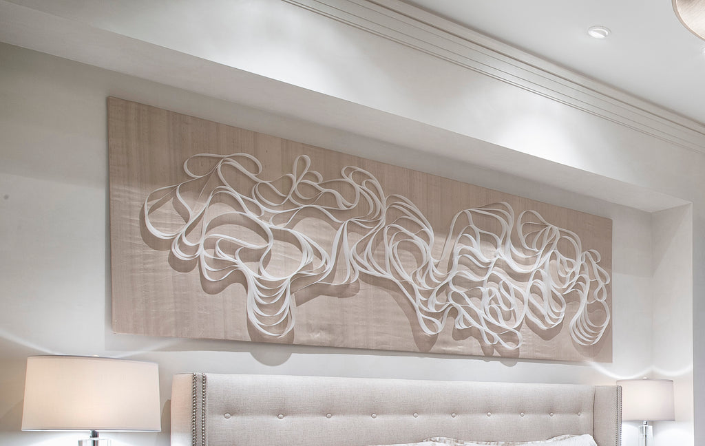 Wave Mixed Media Installation Austin Melissa Borrell 