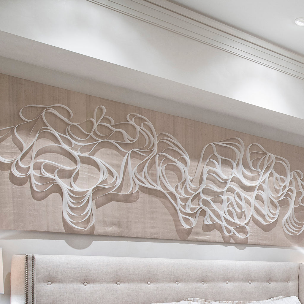 Wave Mixed Media Installation Austin Melissa Borrell 