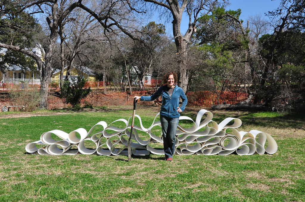 GloWave Public Art Sculpture Light Illuminated Art Austin Texas Melissa Borrell