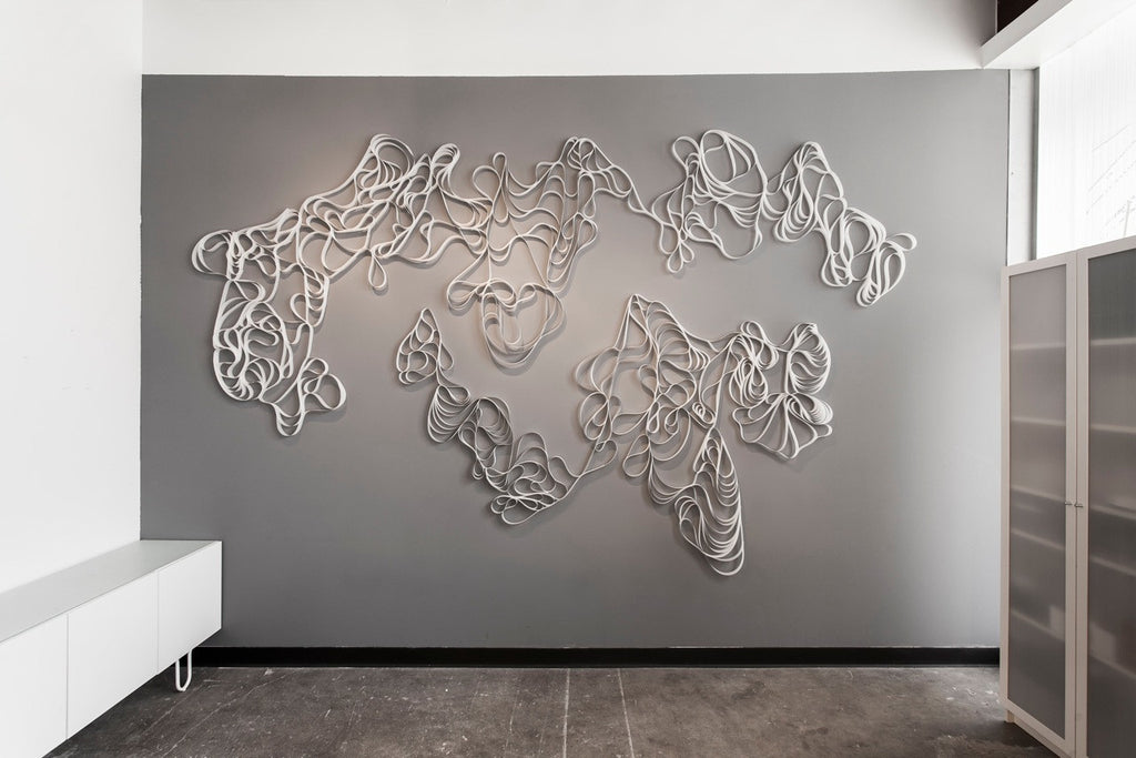 Wave Mixed Media Installation Austin Melissa Borrell 
