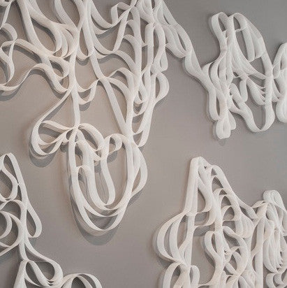 Wave Mixed Media Installation Austin Melissa Borrell 
