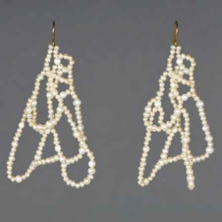 Pearl Mountain Earrings - Melissa Borrell Design