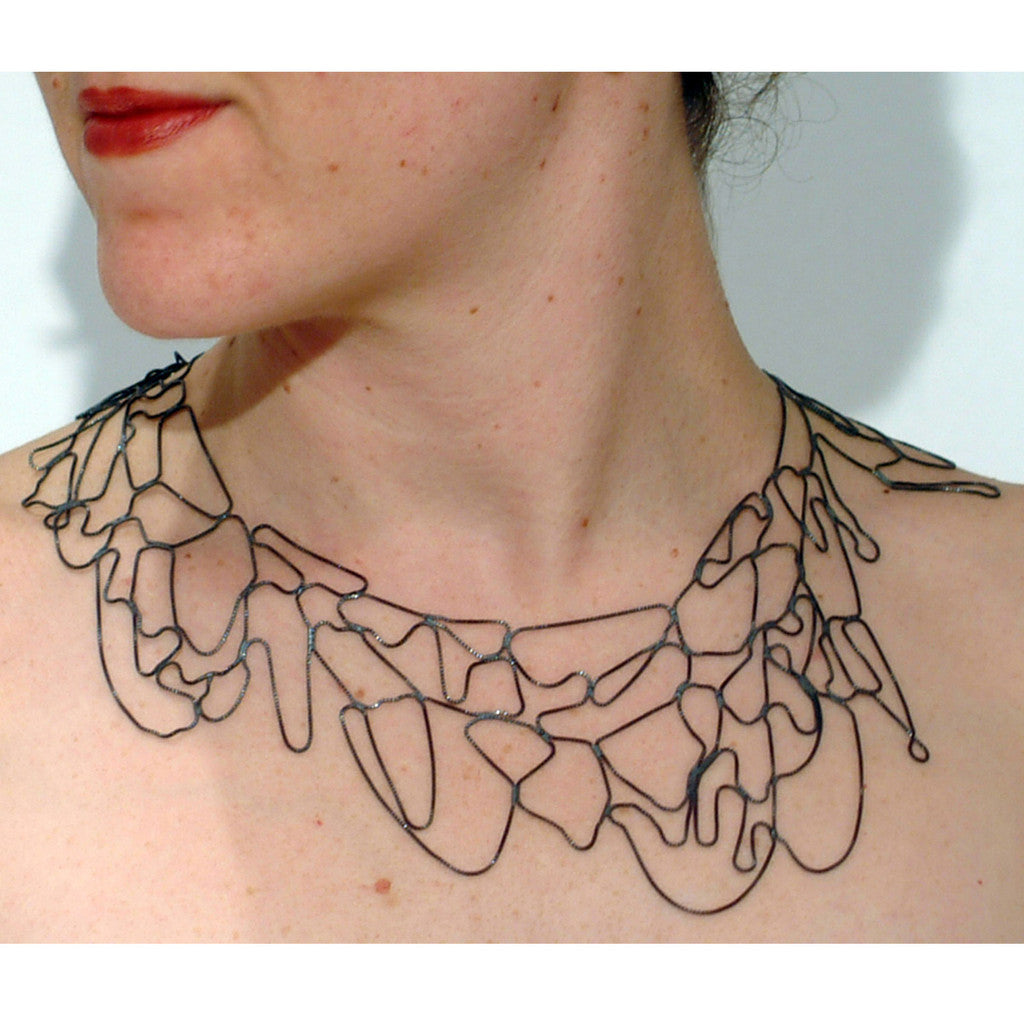 Wide Topography Necklace - Melissa Borrell Design