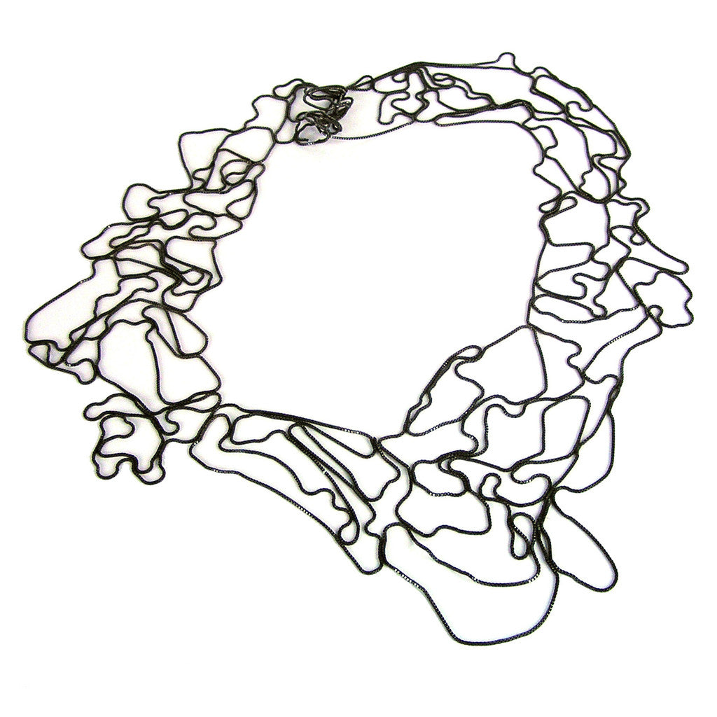 Wide Topography Necklace - Melissa Borrell Design